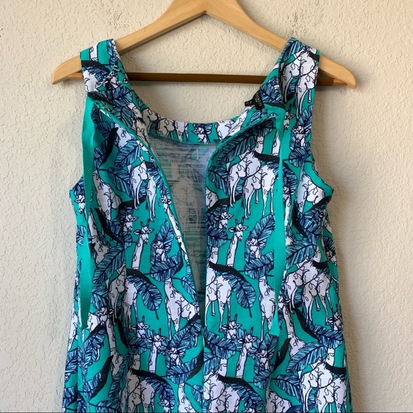 Talbots Blue and White Patterned Dress - Picture 6 of 8